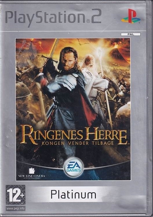 Ringenes Herre - Kongen vender tilbage - PS2 Platinum - mangler manual (B Grade) (Genbrug)
